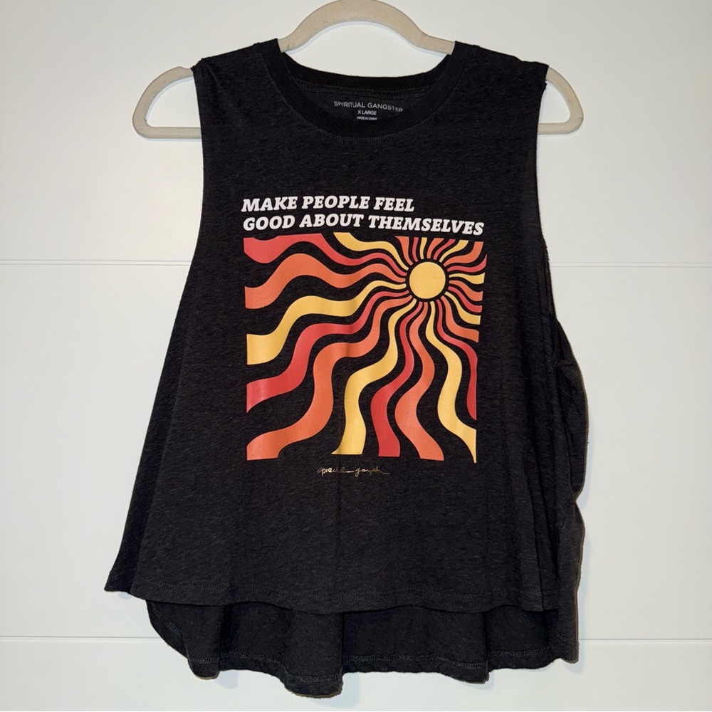 Spiritual Gangster, Grey, Make people feel good about themselves, tank, XL